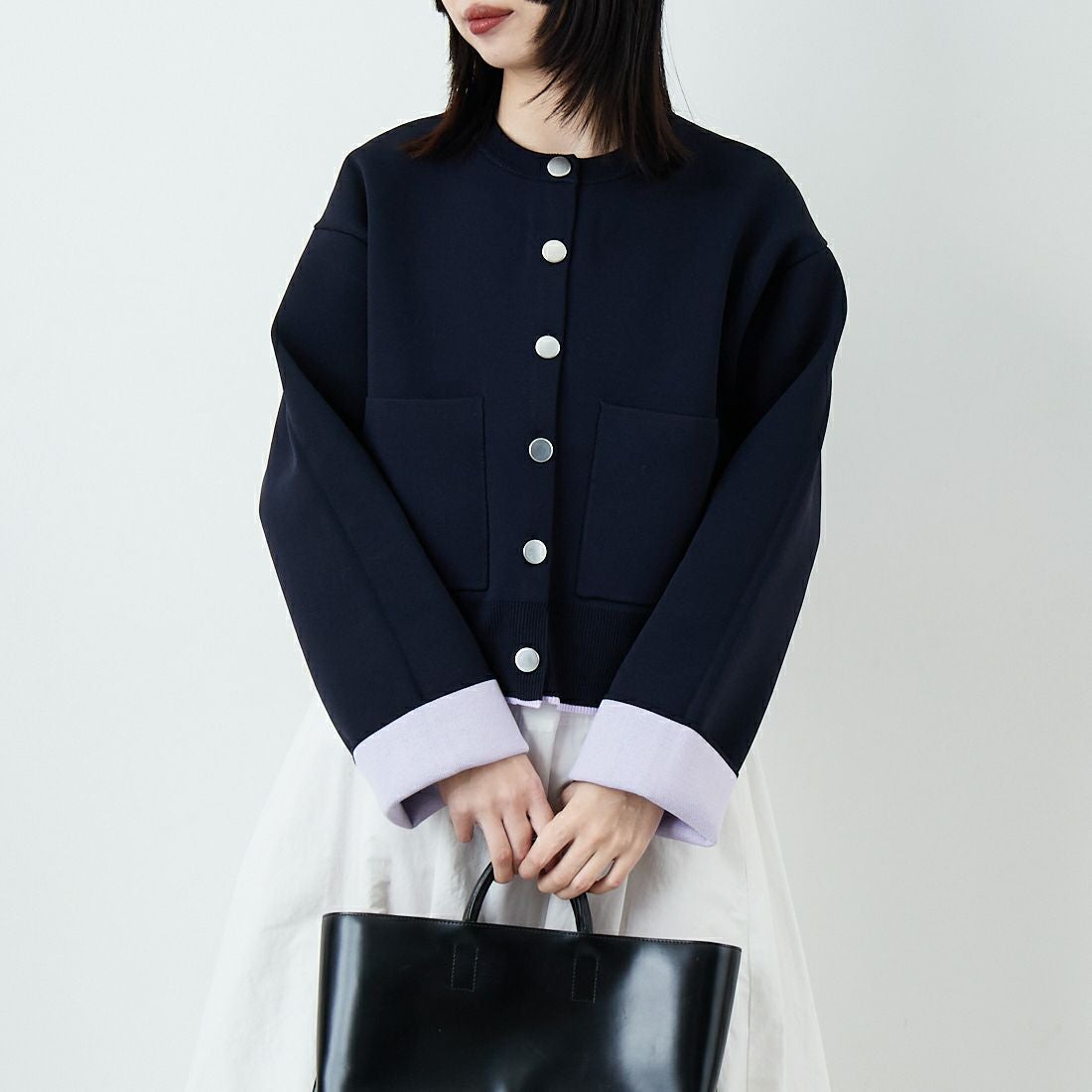 16 NVY/LVD&&モデル身長：162cm 着用サイズ：F&&