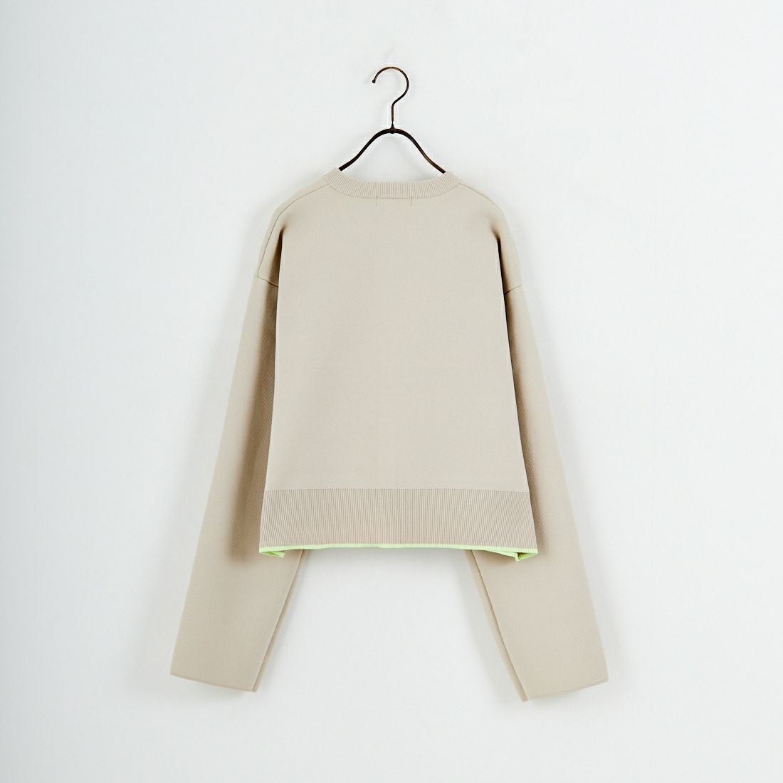 Maison de L'allure [メゾン ドゥ ラリュール] バイカラースポンディッシュニットカーディガン [M25141010] 22 GRG/MNT