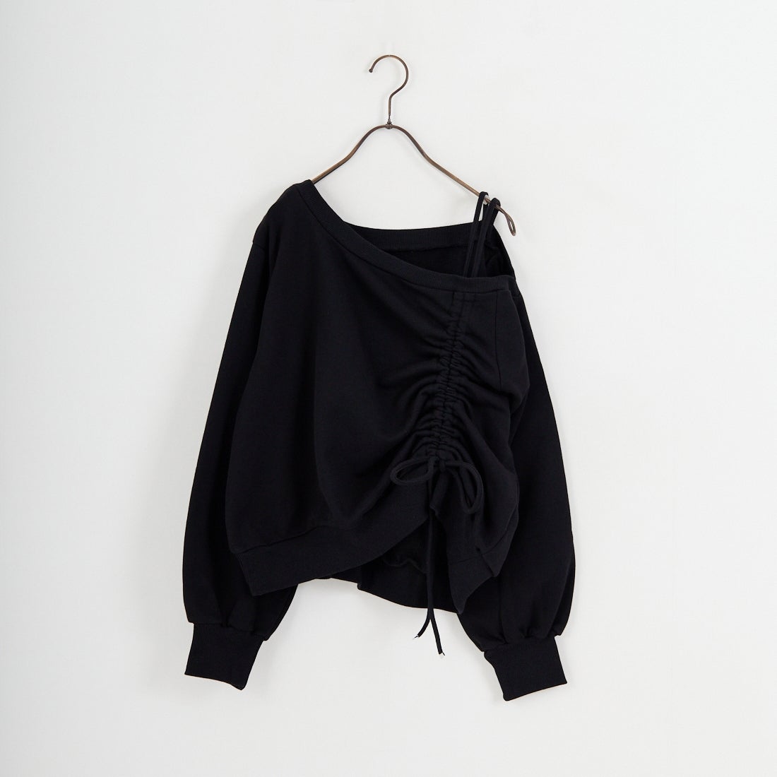 nenom [ネノム] ワンショルダードロストスウェット [NE25142013] 09 BLACK