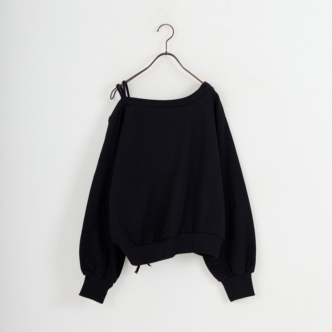 nenom [ネノム] ワンショルダードロストスウェット [NE25142013] 09 BLACK