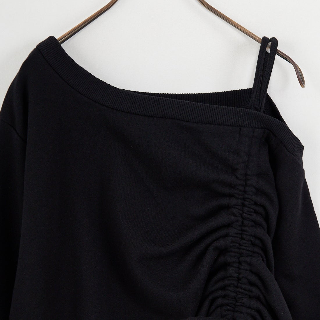 nenom [ネノム] ワンショルダードロストスウェット [NE25142013] 09 BLACK