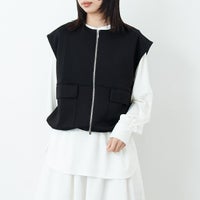 09 BLACK&&モデル身長：162cm 着用サイズ：F&&