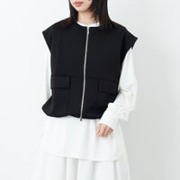 09 BLACK&&モデル身長：162cm 着用サイズ：F&&