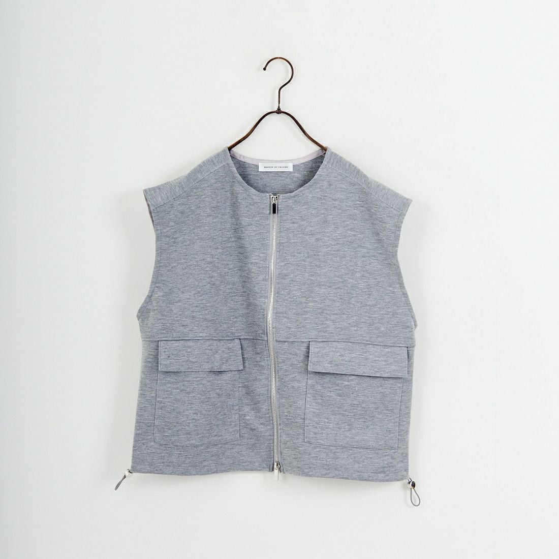 Maison de L'allure [メゾン ドゥ ラリュール] ダブルジップダンボールベスト [M25142004] 07 GRAY