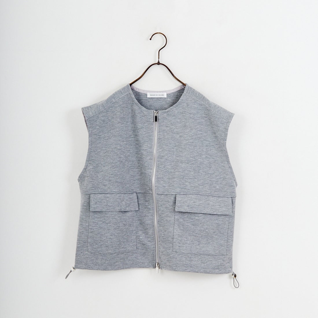 Maison de L'allure [メゾン ドゥ ラリュール] ダブルジップダンボールベスト [M25142004] 07 GRAY