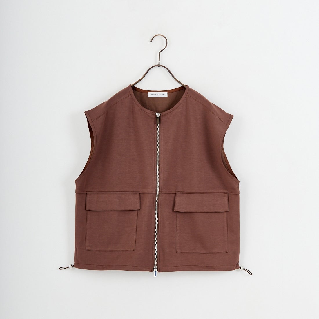 Maison de L'allure [メゾン ドゥ ラリュール] ダブルジップダンボールベスト [M25142004] 28 BROWN
