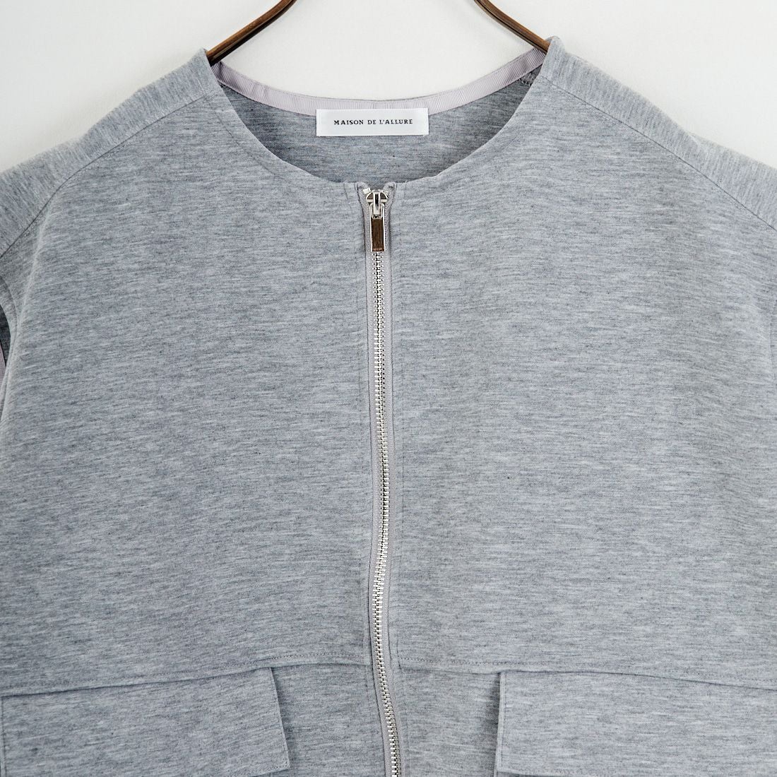 Maison de L'allure [メゾン ドゥ ラリュール] ダブルジップダンボールベスト [M25142004] 07 GRAY