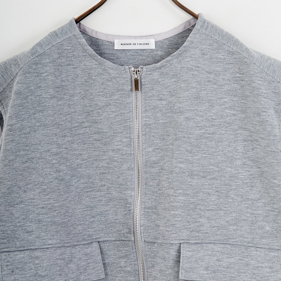 Maison de L'allure [メゾン ドゥ ラリュール] ダブルジップダンボールベスト [M25142004] 07 GRAY