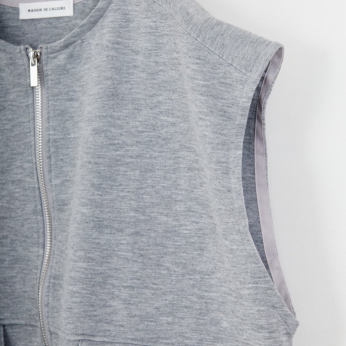 Maison de L'allure [メゾン ドゥ ラリュール] ダブルジップダンボールベスト [M25142004] 07 GRAY