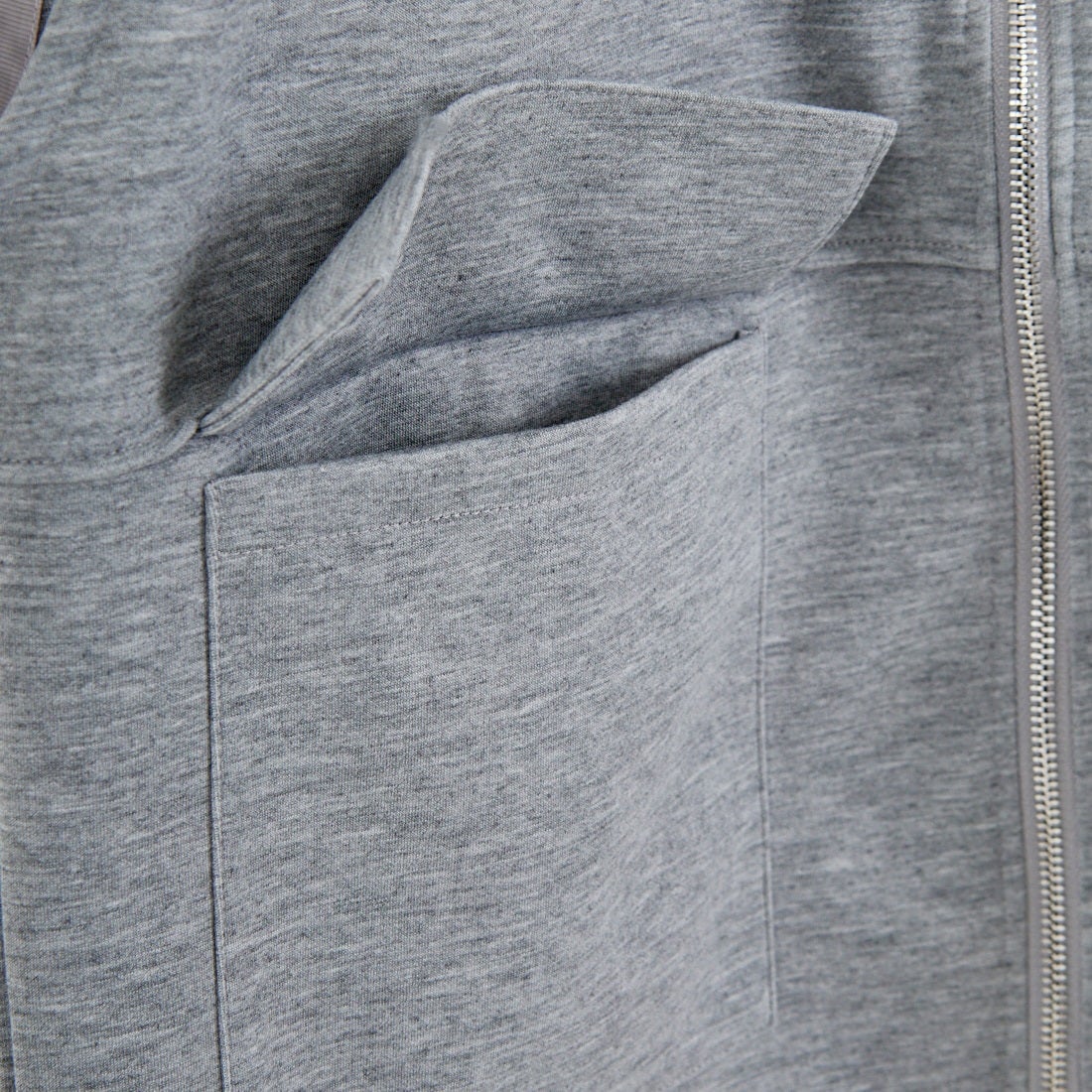 Maison de L'allure [メゾン ドゥ ラリュール] ダブルジップダンボールベスト [M25142004] 07 GRAY