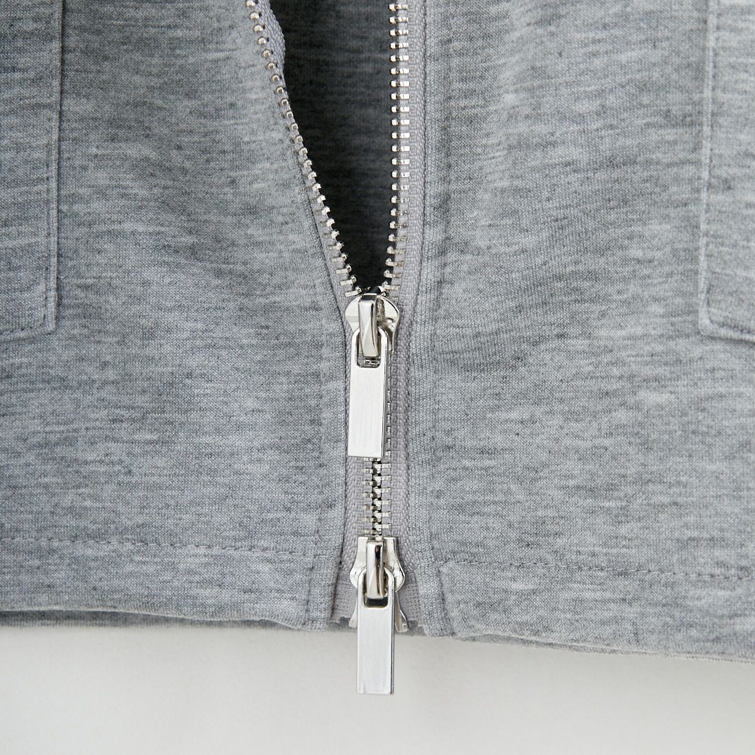 Maison de L'allure [メゾン ドゥ ラリュール] ダブルジップダンボールベスト [M25142004] 07 GRAY