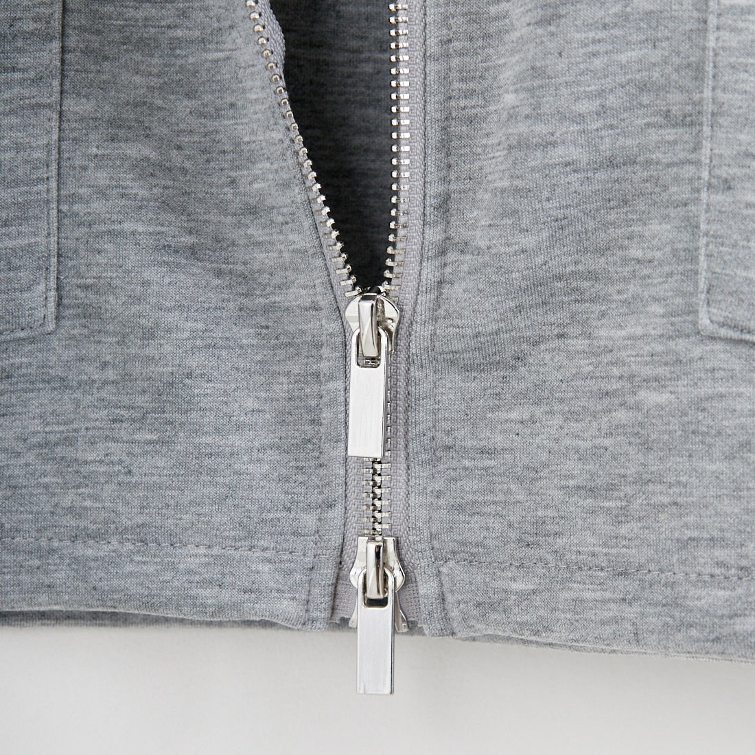 Maison de L'allure [メゾン ドゥ ラリュール] ダブルジップダンボールベスト [M25142004] 07 GRAY