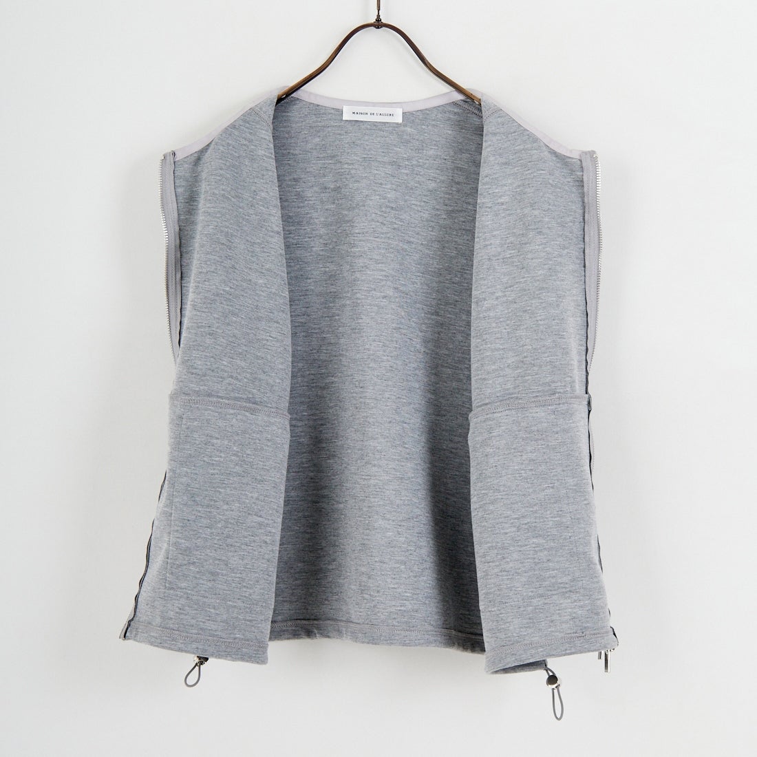 Maison de L'allure [メゾン ドゥ ラリュール] ダブルジップダンボールベスト [M25142004] 07 GRAY