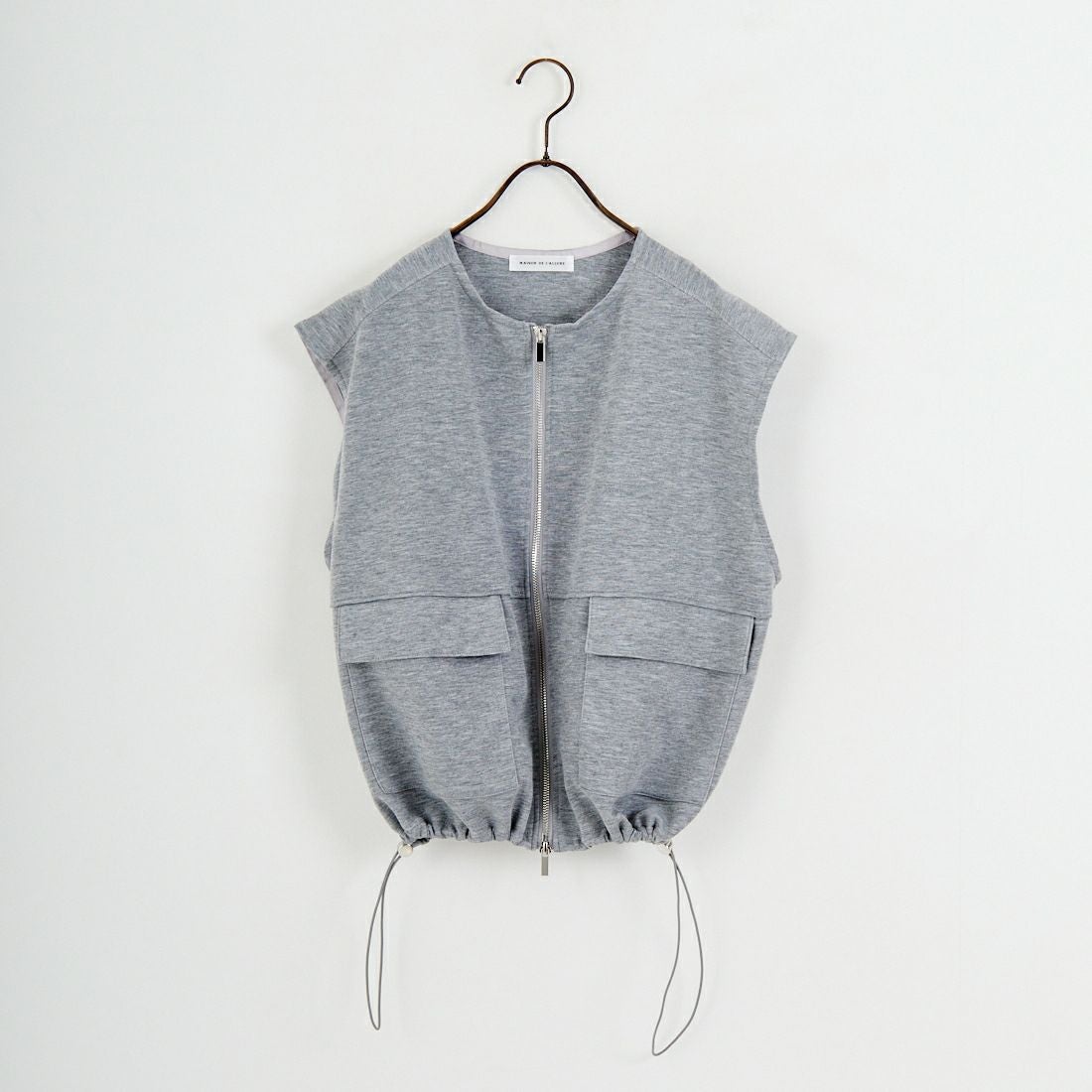 Maison de L'allure [メゾン ドゥ ラリュール] ダブルジップダンボールベスト [M25142004] 07 GRAY