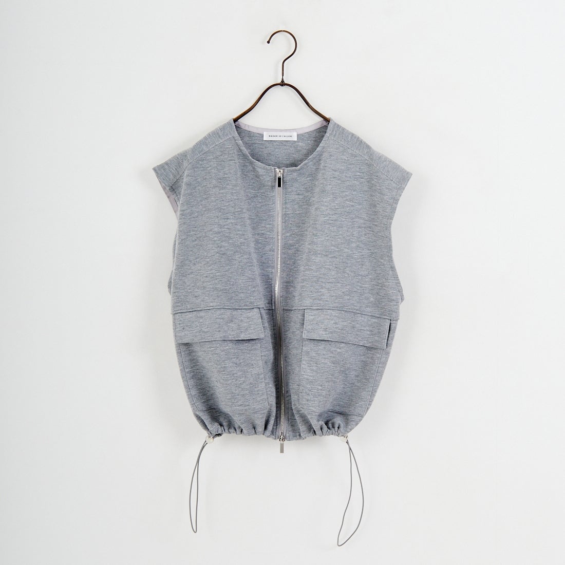 Maison de L'allure [メゾン ドゥ ラリュール] ダブルジップダンボールベスト [M25142004] 07 GRAY