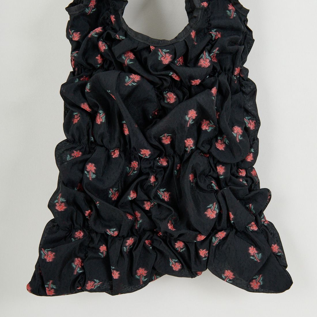 Casselini [キャセリーニ] スクエアギャザートートバッグ [254-110508] ﾌﾞﾗｯｸ