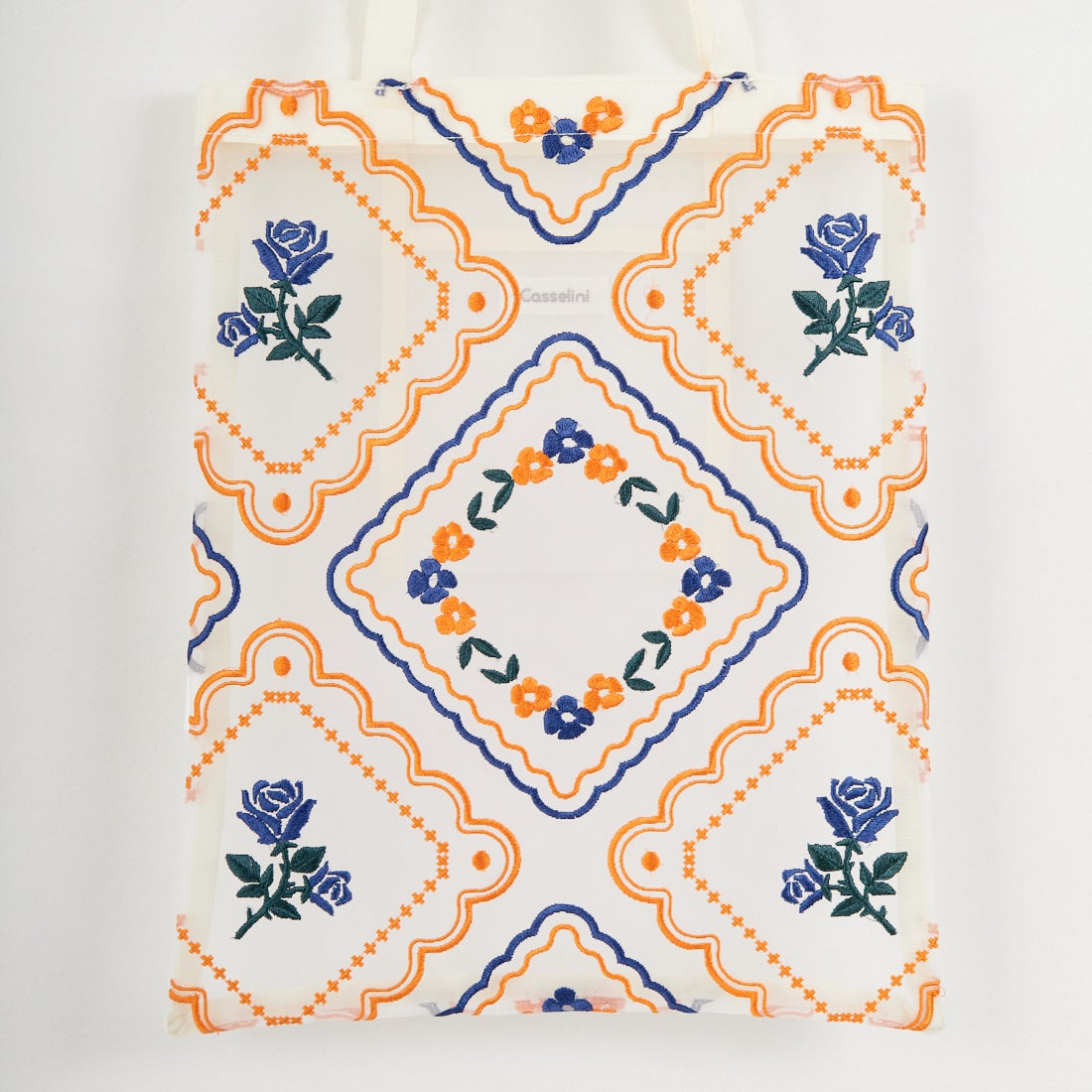 Casselini [キャセリーニ] チュール刺繍トートバッグ [254-111505] ｱｲﾎﾞﾘｰ