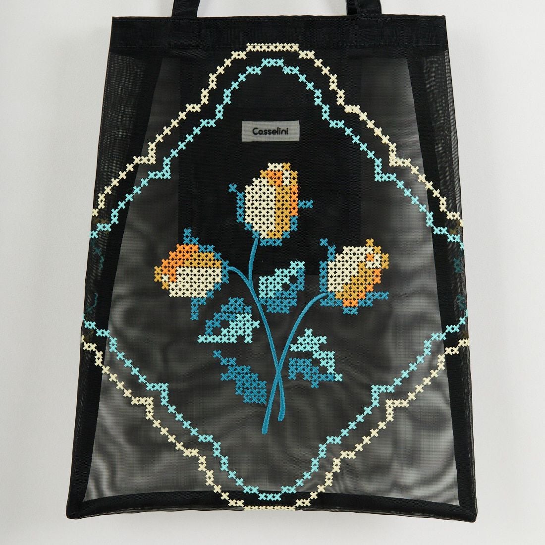 Casselini [キャセリーニ] チュール刺繍トートバッグ [254-111505