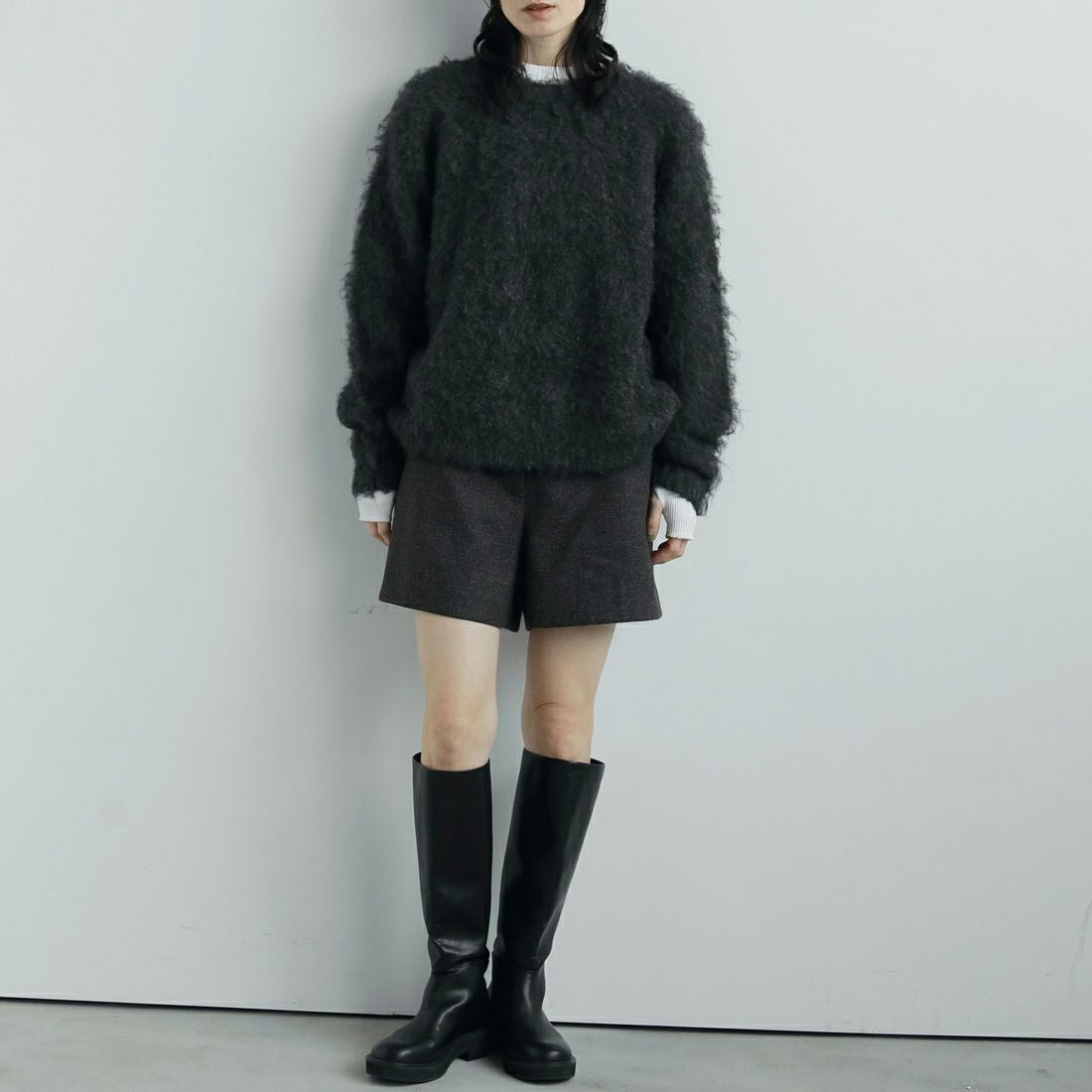 anuke [アンヌーク] ブラッシュドニットプルオーバー [62520523] C/GRY