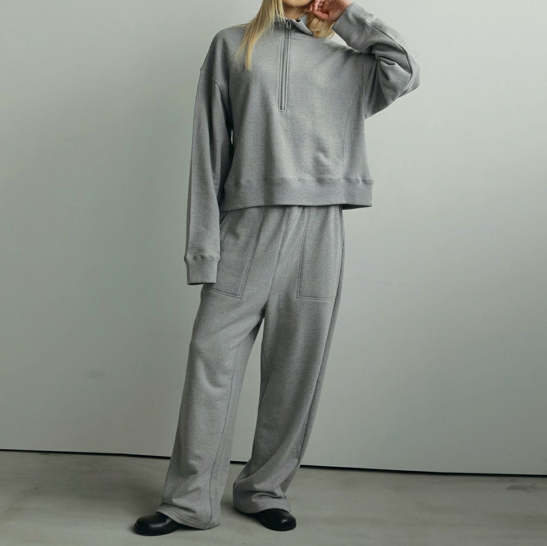 anuke [アンヌーク] ワイドスウェットパンツ [62520719] GRY