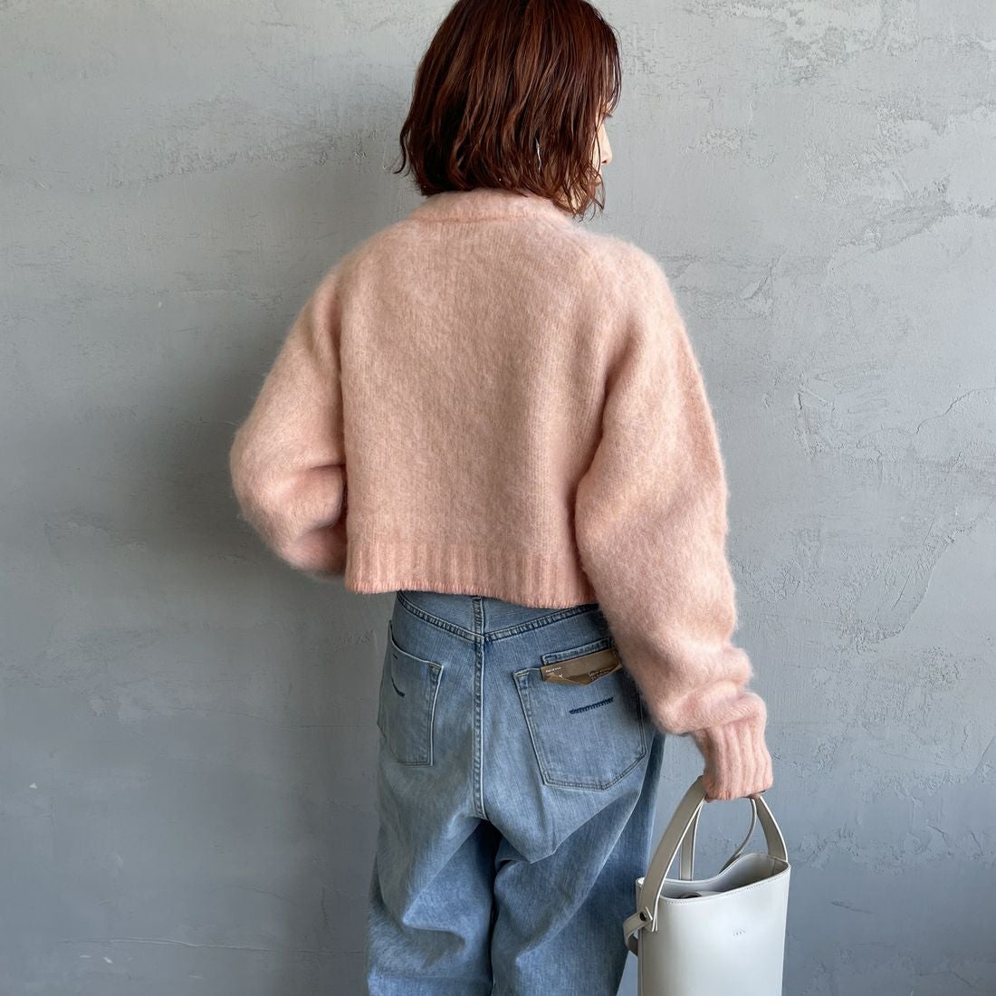 TODAYFUL [トゥデイフル] ブラッシュドニットカーディガン [12520530] P/BEG &&モデル身長：158cm 着用サイズ：F&&TODAYFUL [トゥデイフル] ブラッシュドニットカーディガン [12520530] P/BEG &&モデル身長：158cm 着用サイズ：F&&