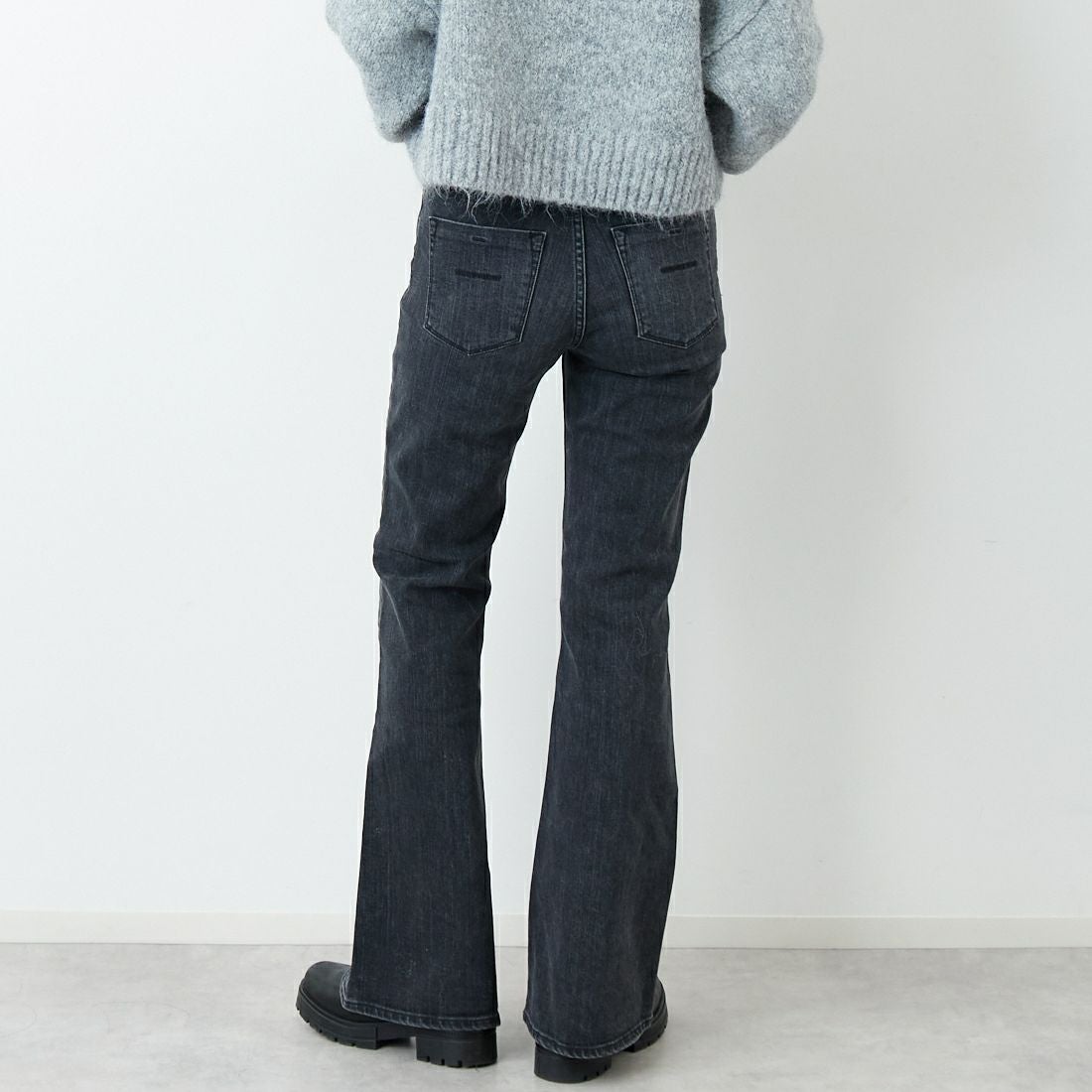 YANUK [ヤヌーク] ブーツカット [57153349] UBK &&モデル身長：162cm 着用サイズ：24&&