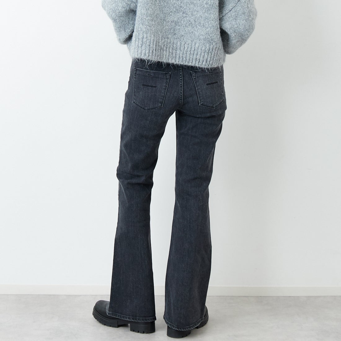 YANUK [ヤヌーク] ブーツカット [57153349] UBK &&モデル身長：162cm 着用サイズ：24&&