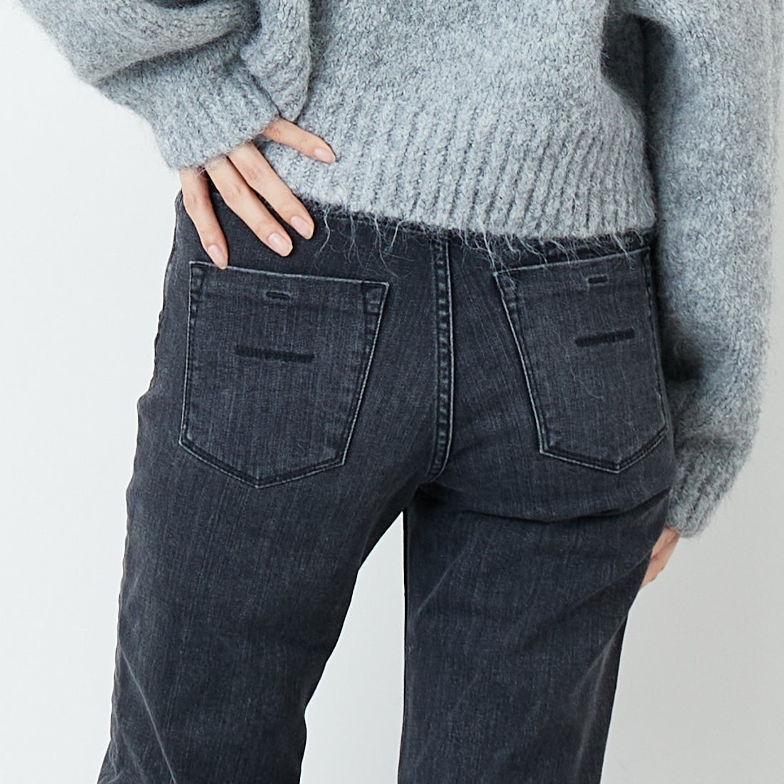 YANUK [ヤヌーク] ブーツカット [57153349] UBK &&モデル身長：162cm 着用サイズ：24&&