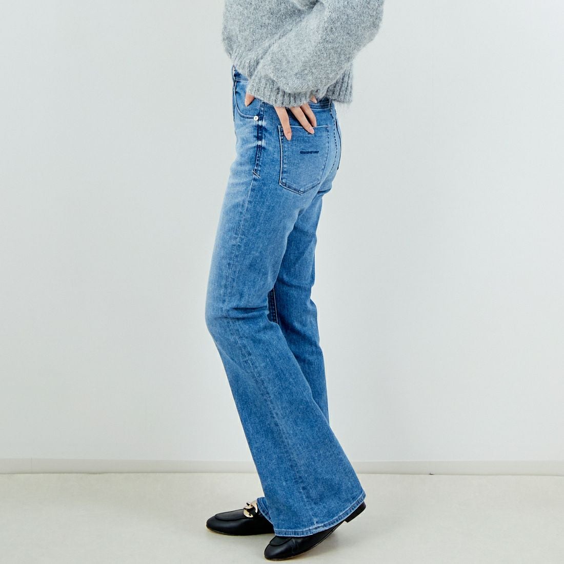 YANUK [ヤヌーク] ブーツカット [57153341] FLB &&モデル身長：162cm 着用サイズ：25&&