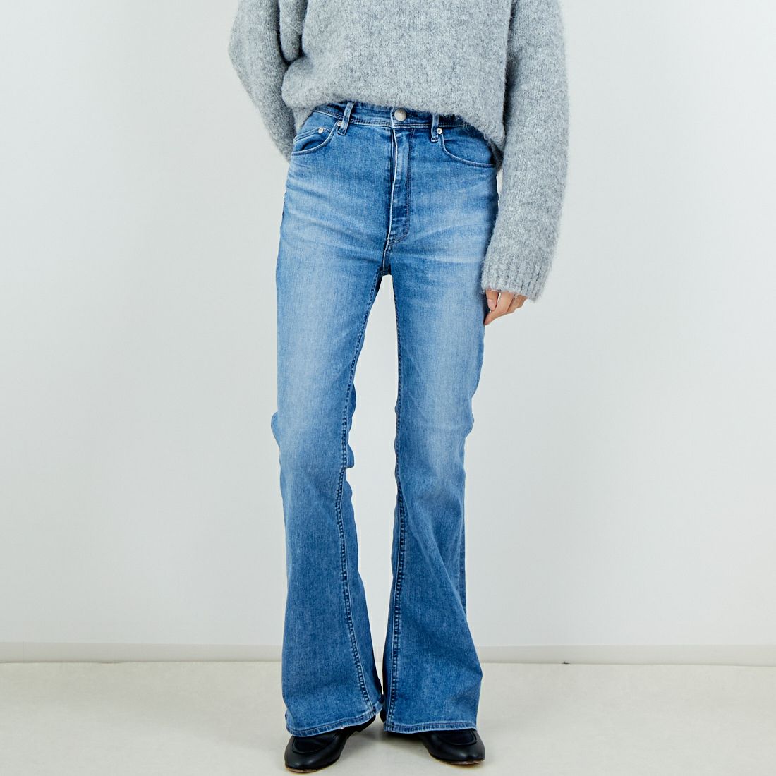 YANUK [ヤヌーク] ブーツカット [57153341] FLB &&モデル身長：162cm 着用サイズ：25&&