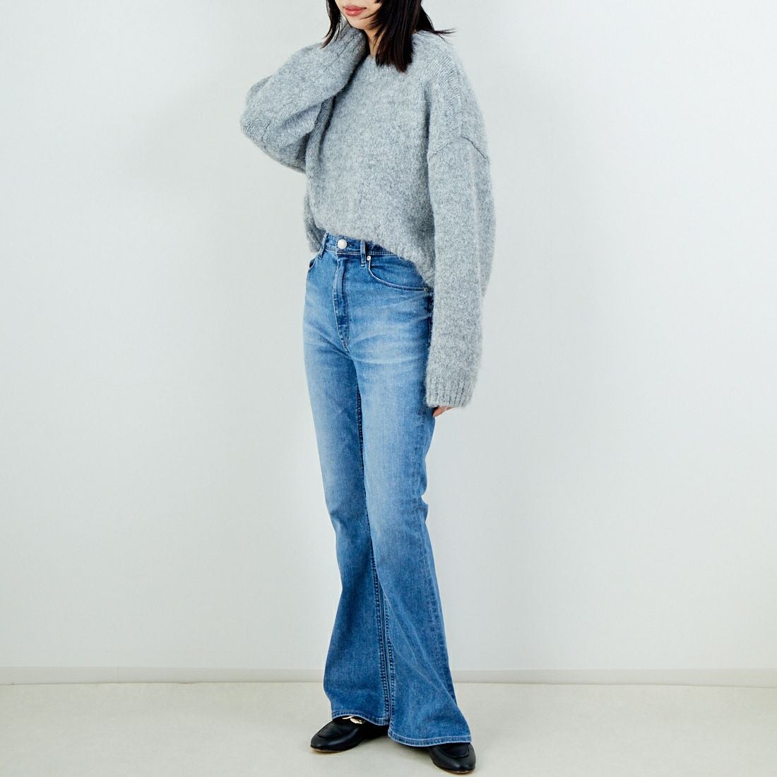 YANUK [ヤヌーク] ブーツカット [57153341] FLB &&モデル身長：162cm 着用サイズ：25&&