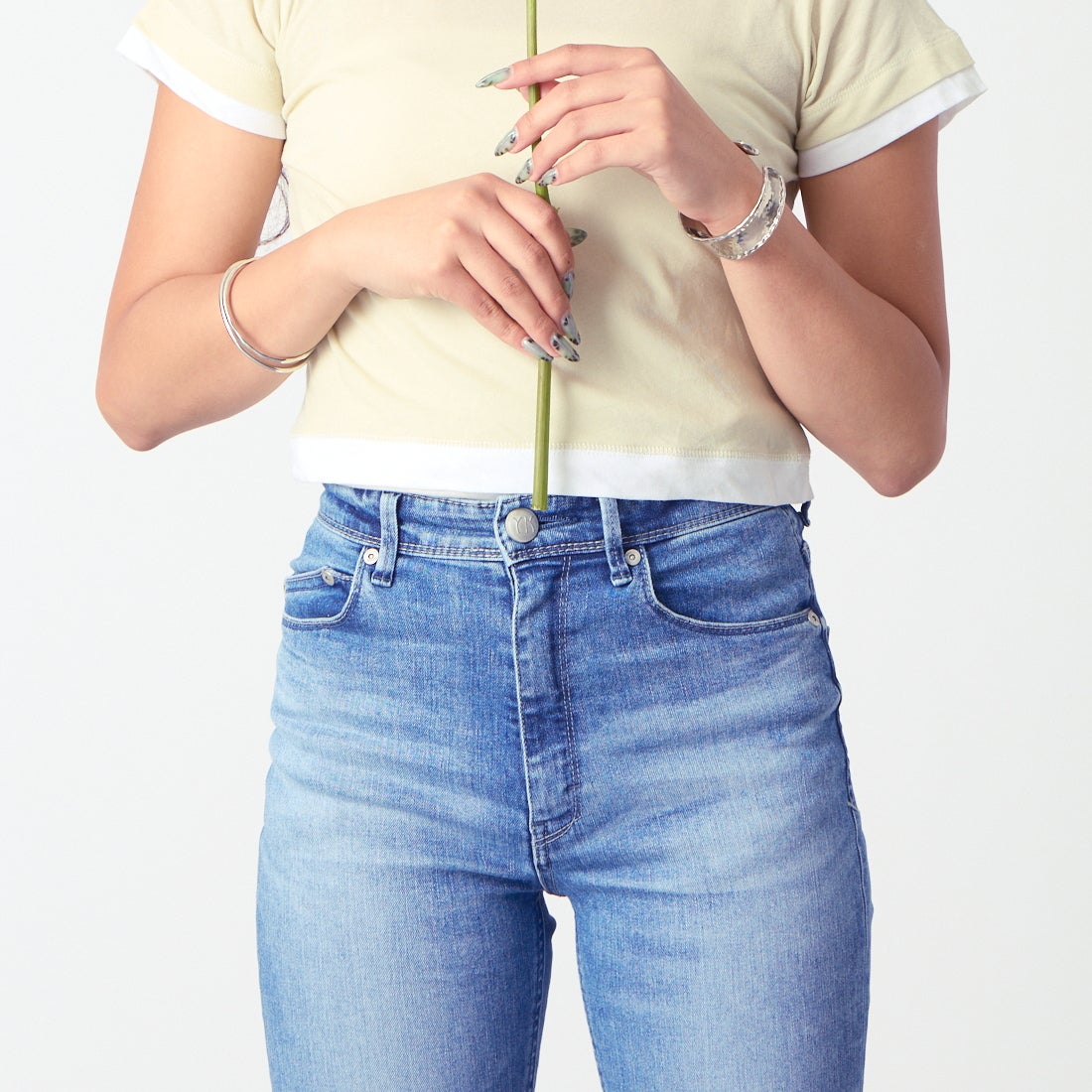 YANUK [ヤヌーク] ブーツカット [57153341] FLB &&モデル身長：162cm 着用サイズ：25&&