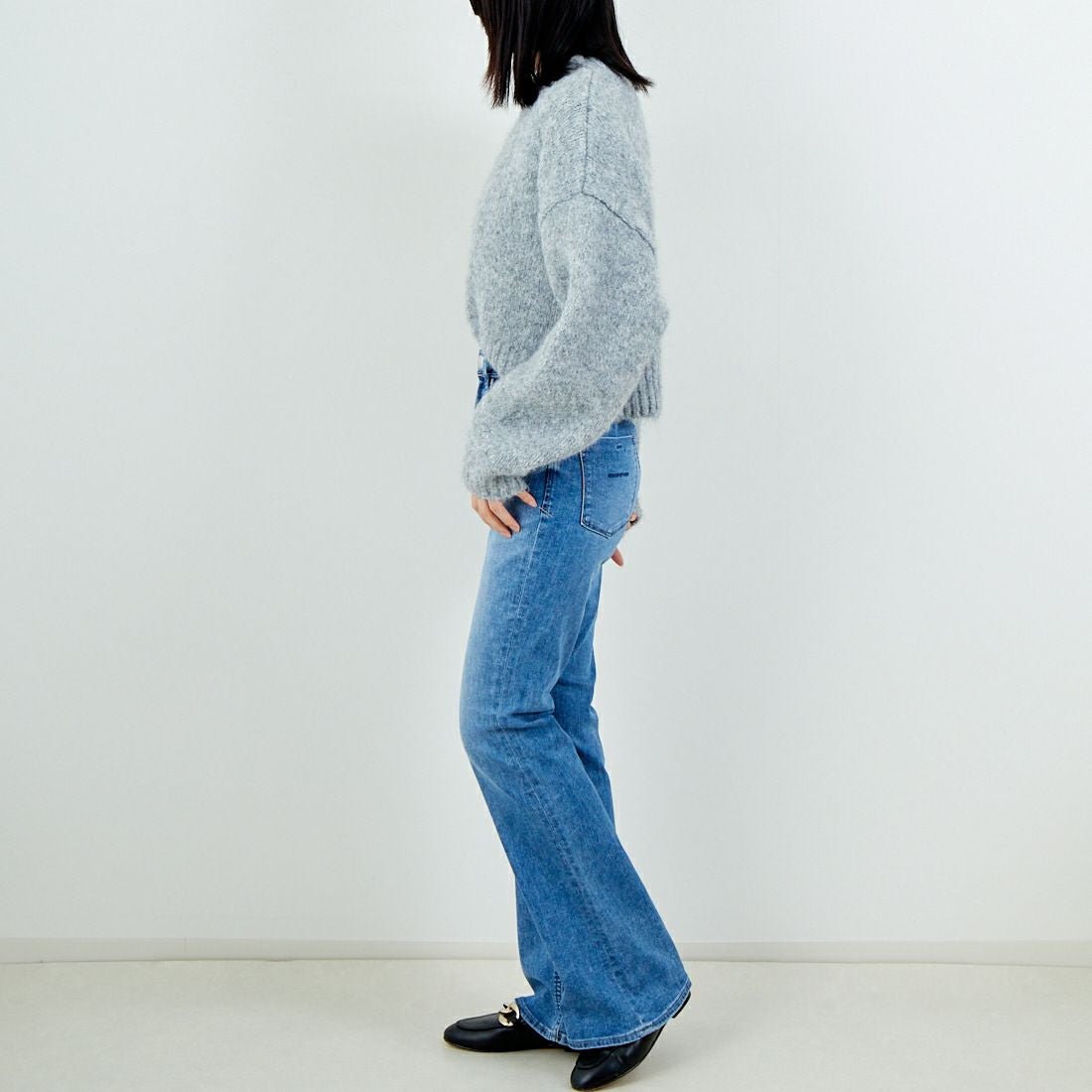 YANUK [ヤヌーク] ブーツカット [57153341] FLB &&モデル身長：162cm 着用サイズ：25&&