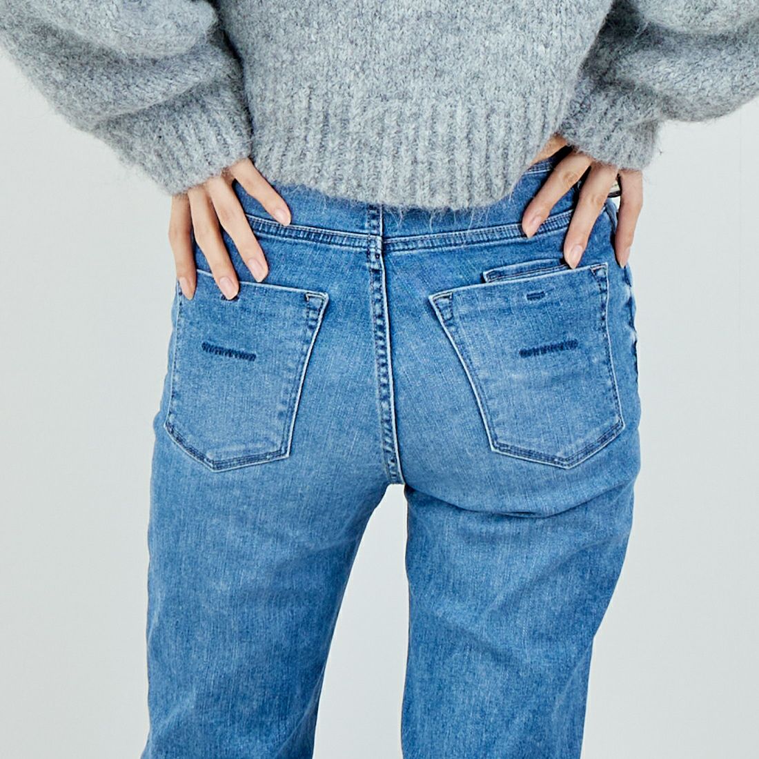 YANUK [ヤヌーク] ブーツカット [57153341] FLB &&モデル身長：162cm 着用サイズ：25&&