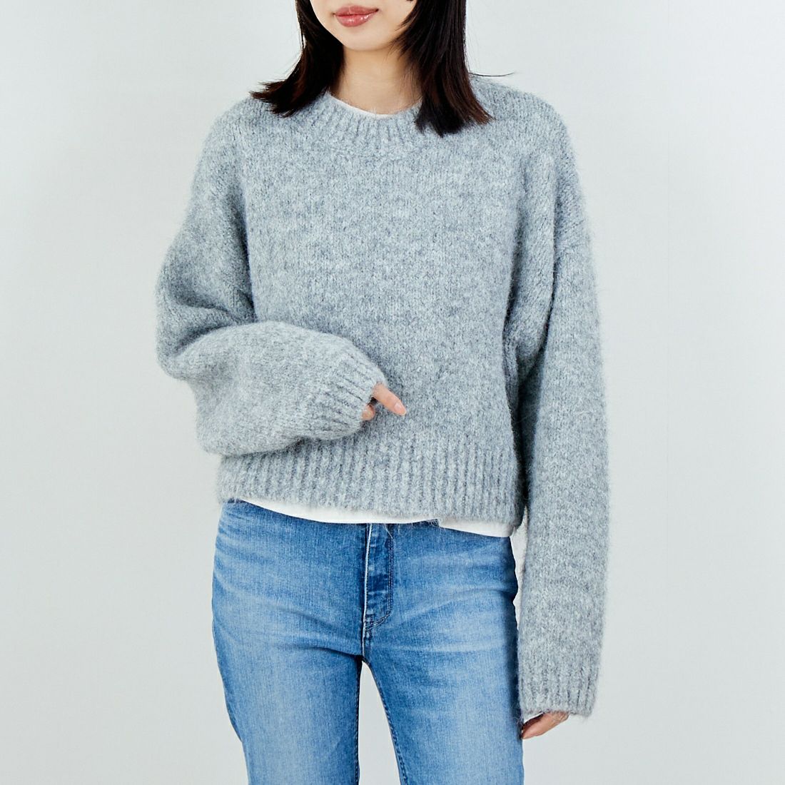 001 ﾗｲﾄｸﾞﾚ&&モデル身長：162cm 着用サイズ：F&&