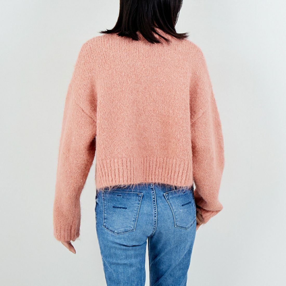 Jeans Factory Clothes [ジーンズファクトリークローズ] 3G ファーストレッチプルオーバー [11256537] 022 ｺｰﾗﾙﾋﾟ &&モデル身長：162cm 着用サイズ：F&&