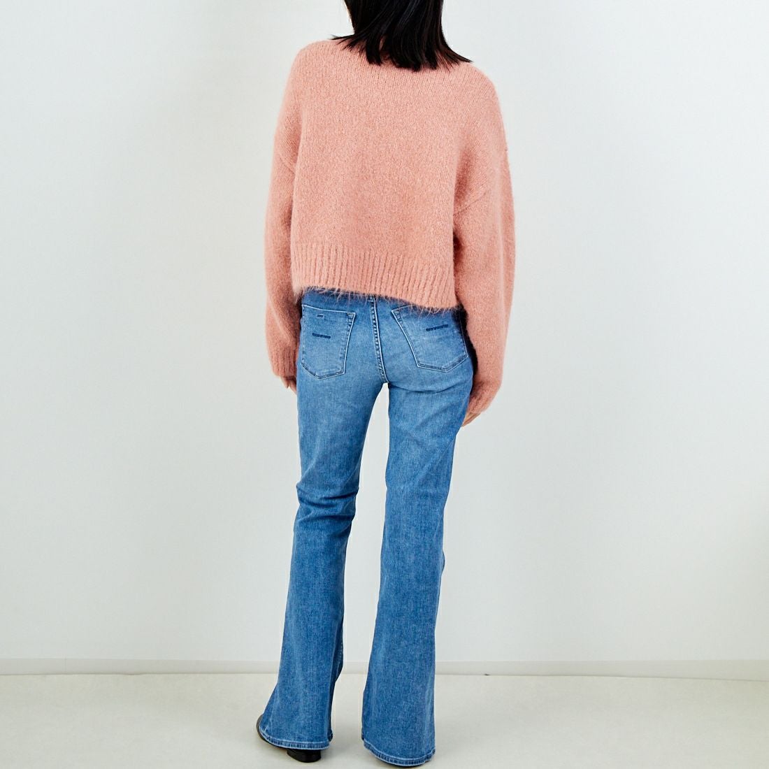 Jeans Factory Clothes [ジーンズファクトリークローズ] 3G ファーストレッチプルオーバー [11256537] 022 ｺｰﾗﾙﾋﾟ &&モデル身長：162cm 着用サイズ：F&&