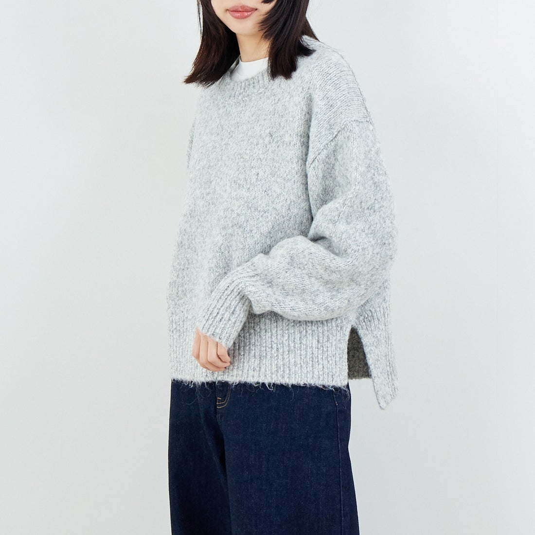 001 ﾗｲﾄｸﾞﾚ&&モデル身長：162cm 着用サイズ：F&&
