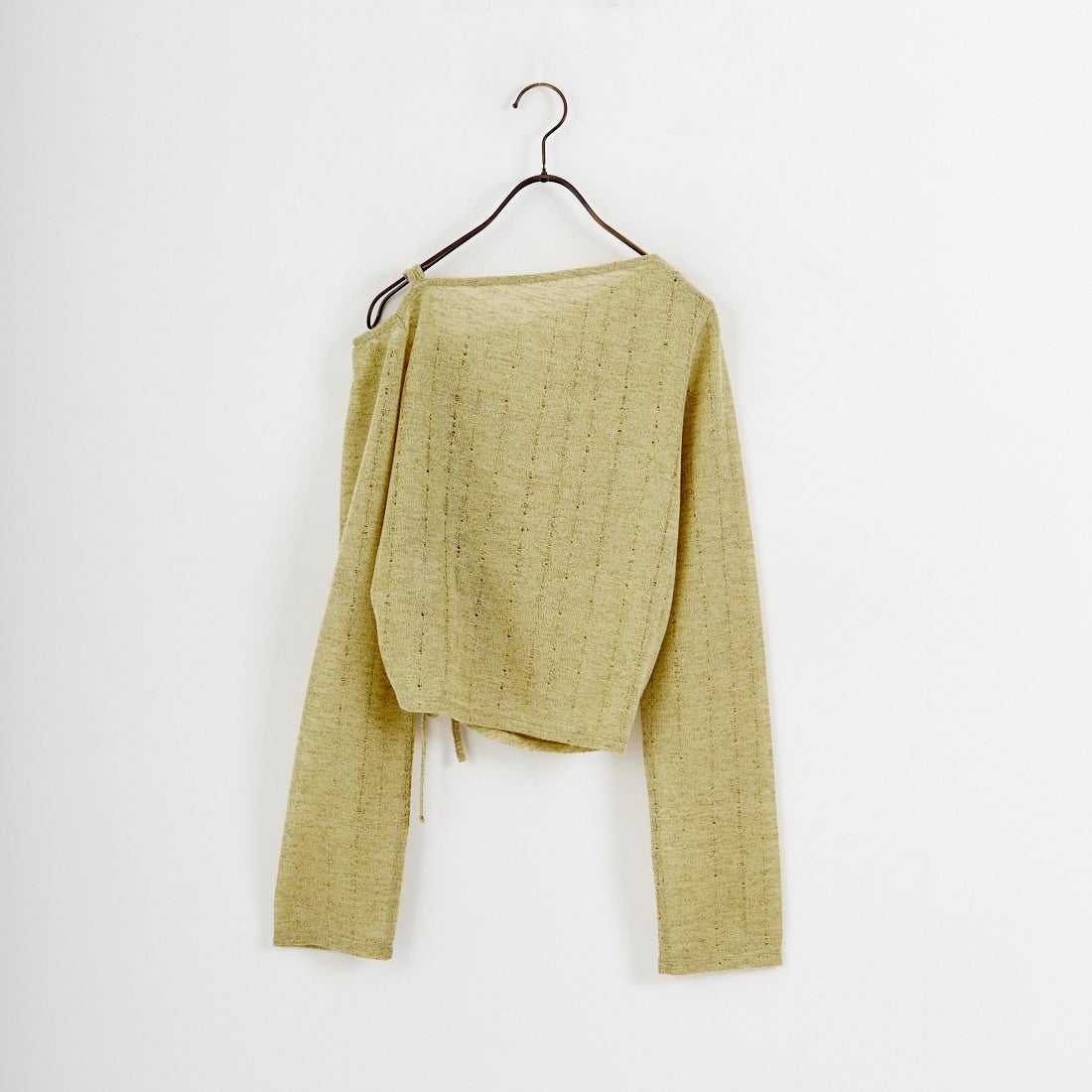 nenom [ネノム] ワンオフショルダー ギャザーリボンTシャツ [NE26312004] 37 MINT