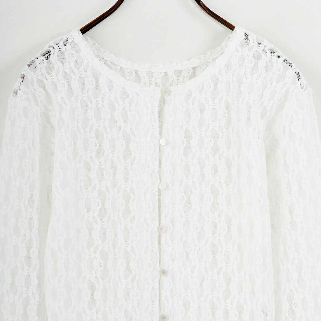 nenom [ネノム] マルチWAY レースペプラムカーディガン [NE26312001] 02 OFF