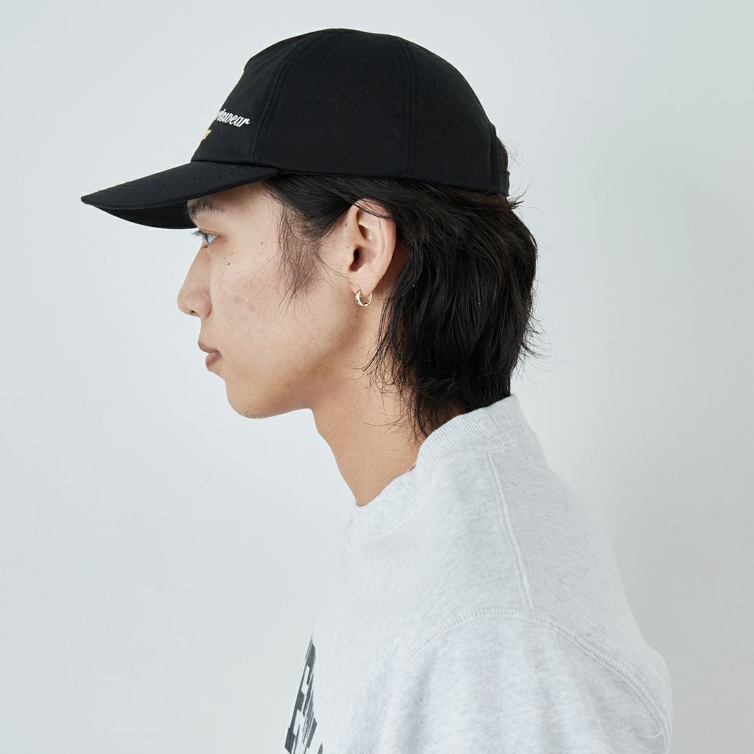 FRED PERRY [フレッドペリー] 別注 ブランデッドツイルキャップ [FPA-26S-038JF] BLACK/SNOW