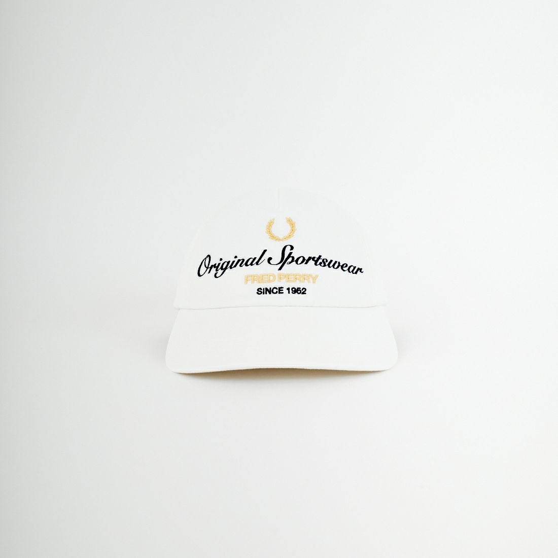 FRED PERRY [フレッドペリー] 別注 ブランデッドツイルキャップ [FPA-26S-038JF] SNOW WHITE
