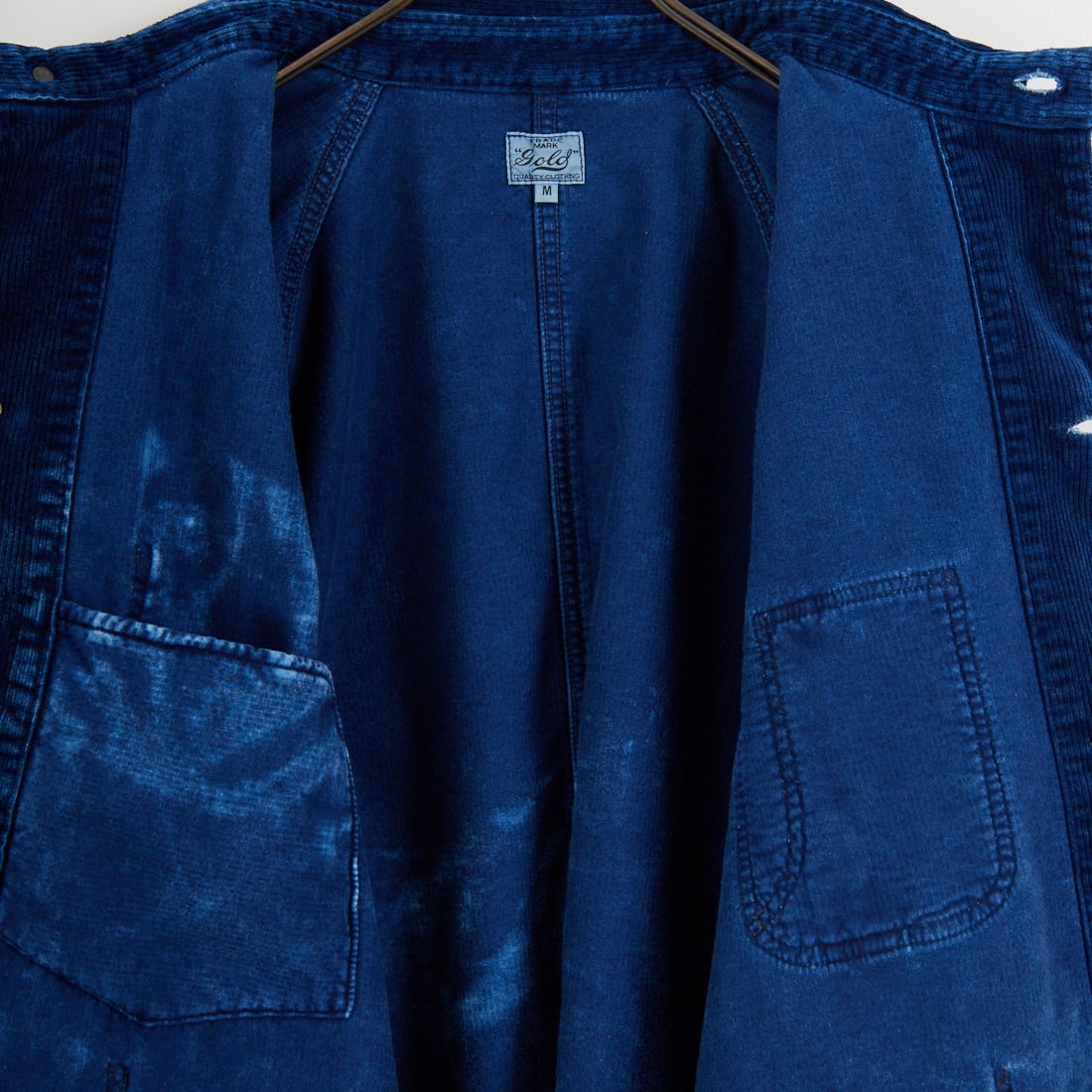 GOLD [ゴールド] インディゴコーデュロイワークコート [GL15739] 128 NAVY