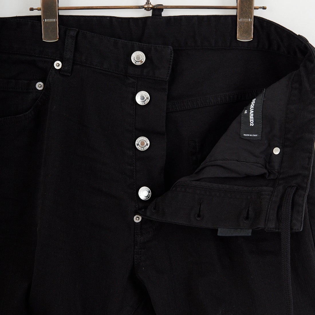 Dsquared2 [ディースクエアード] ブラックブル トラックデニムパンツ [74KB1029-39781] 900 BLACK