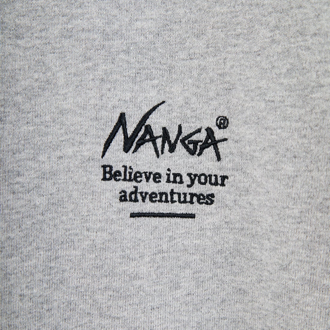 JEANSFACTORY × NANGA [ジーンズファクトリー × ナンガ] 別注 ヒストリーロゴ バックプリントTシャツ [NW26SS-JF2] GRAY