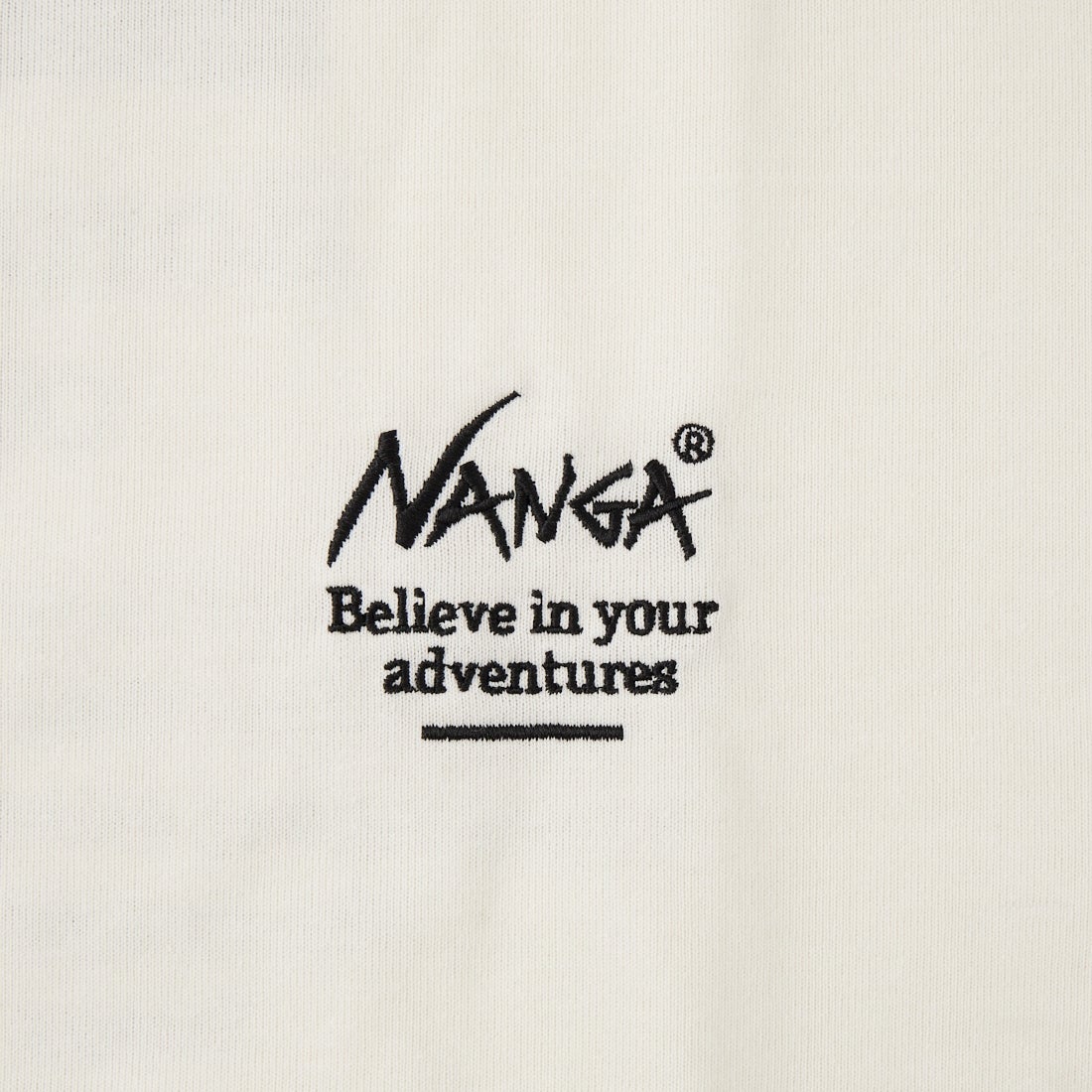 JEANSFACTORY × NANGA [ジーンズファクトリー × ナンガ] 別注 ヒストリーロゴ バックプリントTシャツ [NW26SS-JF2] WHITE