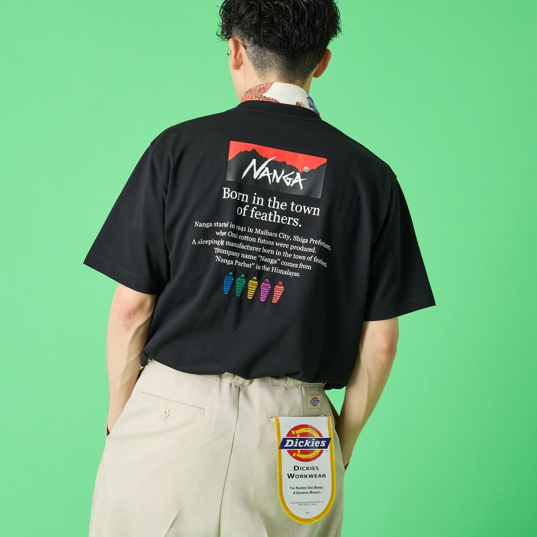 BLACK&&モデル身長：168cm 着用サイズ：L&&