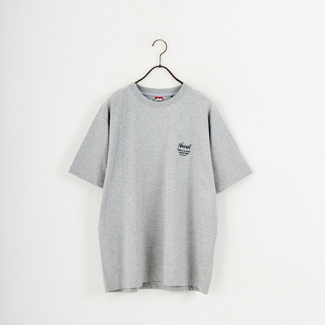 JEANSFACTORY × NANGA [ジーンズファクトリー × ナンガ] 別注 ヒストリーロゴ バックプリントTシャツ [NW26SS-JF2] GRAY