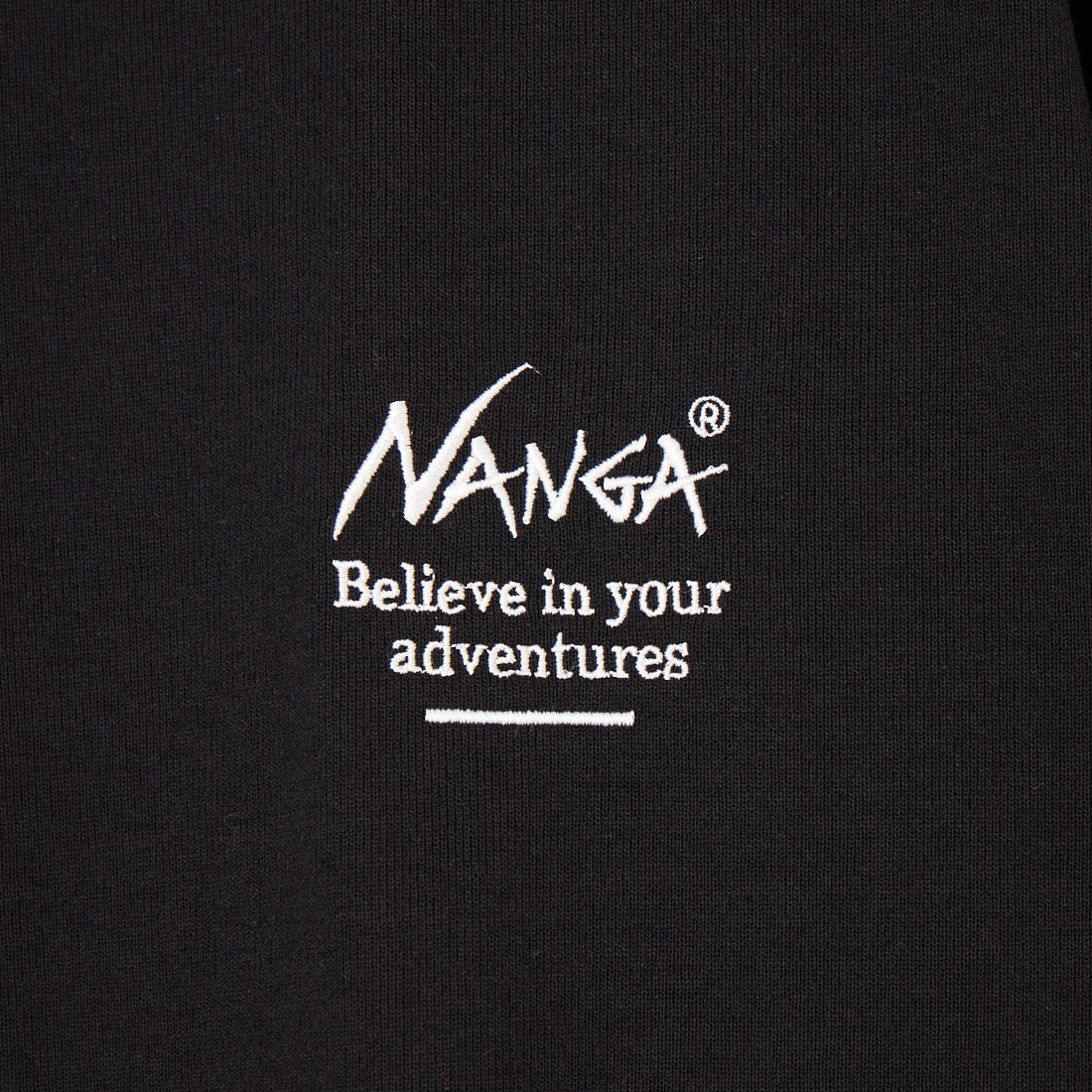 JEANSFACTORY × NANGA [ジーンズファクトリー × ナンガ] 別注 ヒストリーロゴ バックプリントTシャツ [NW26SS-JF2] BLACK
