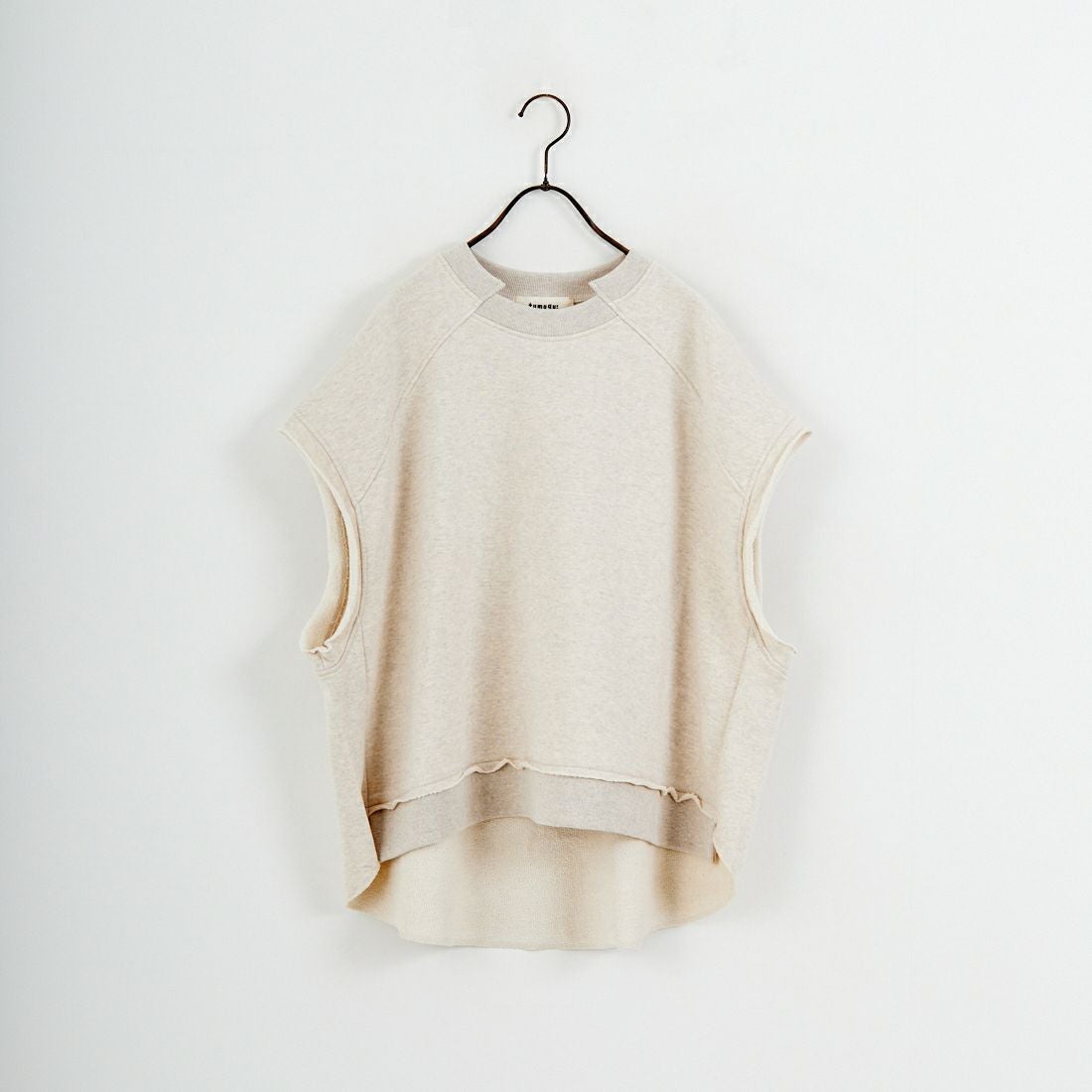 tumugu: [ツムグ] リサイクル度詰め裏毛ベスト [TC25409] 04 IVORY